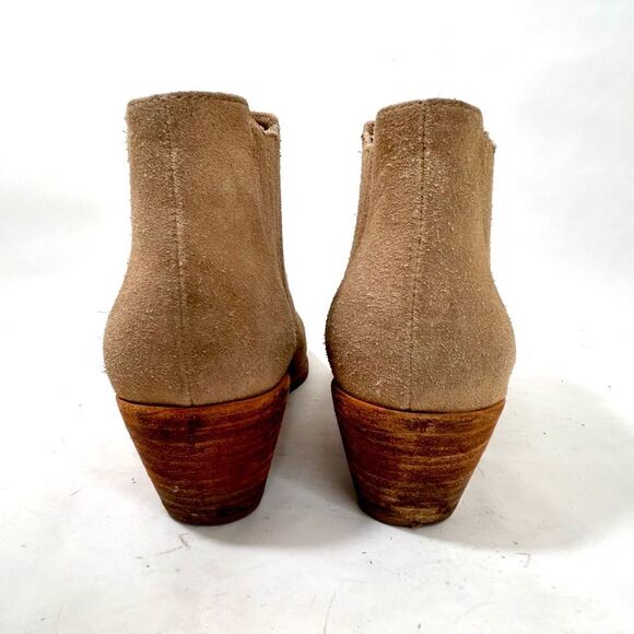Joie Beige Suede Leather Barlow Western Booties size 40 EU / 9 US - Picture 3 of 13